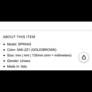 Authentic Prada unisex sunglasses